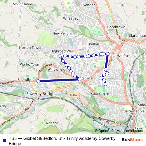 TS3 bus Line Map