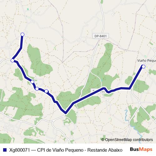 Xg800071 bus Line Map