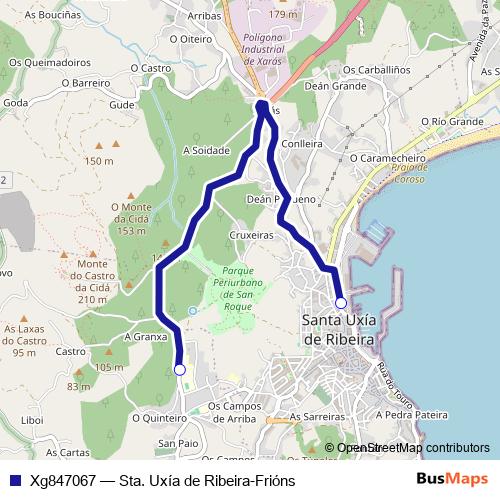 Xg847067 bus Line Map
