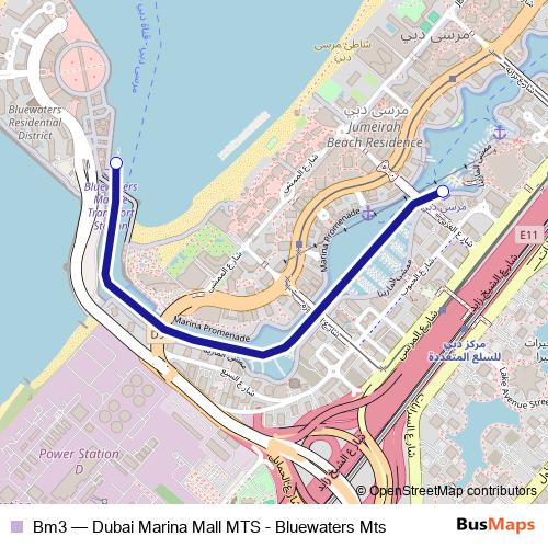 Bm3 ferry Line Map