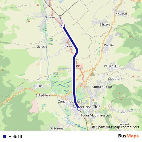 R 4516 rail Line Map