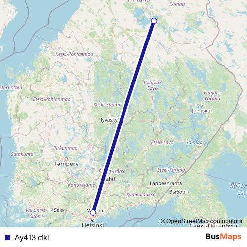 Ay413 efki air Line Map