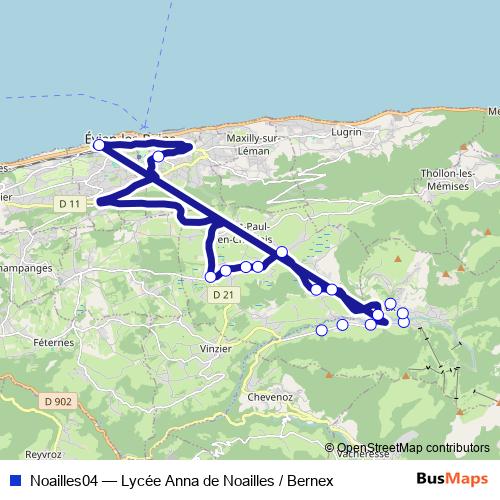 Noailles04 bus Line Map