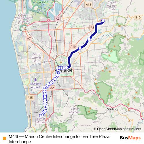 M44t bus Line Map
