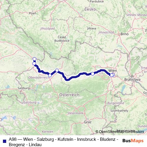 A98 rail Line Map