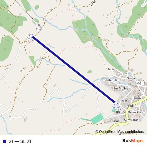 21 cable-car Line Map