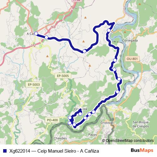 Xg622014 bus Line Map