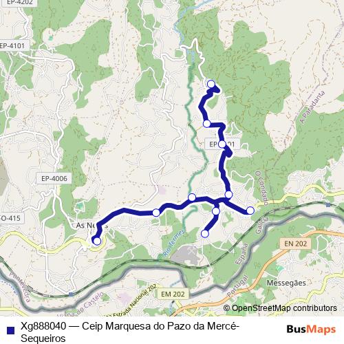 Xg888040 bus Line Map