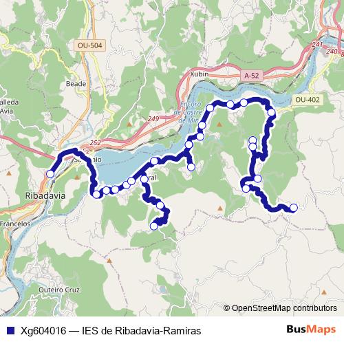 Xg604016 bus Line Map