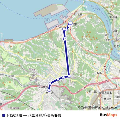 F126江厝 bus Line Map