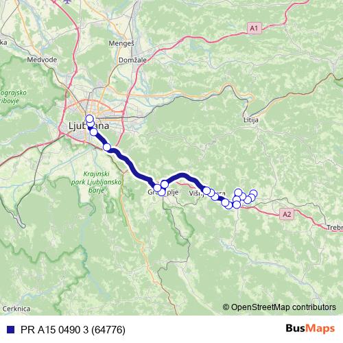 PR A15 0490 3 (64776) bus Line Map