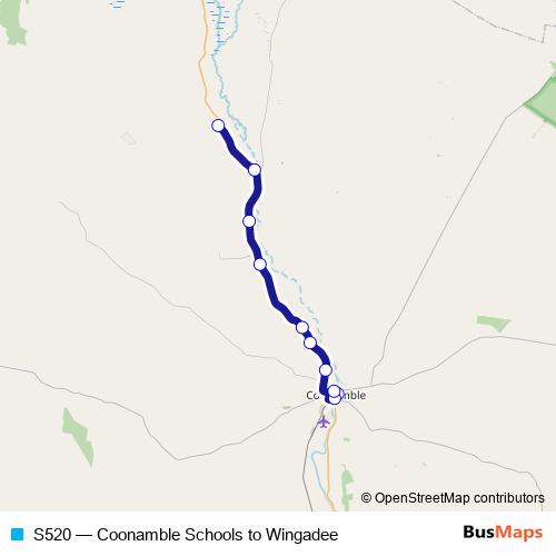 S520 bus Line Map