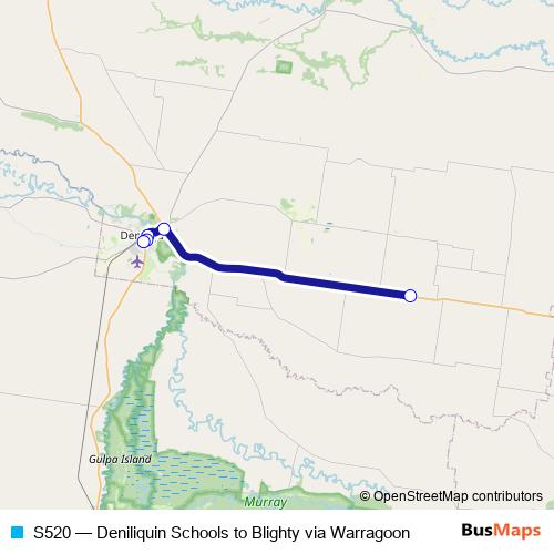 S520 bus Line Map