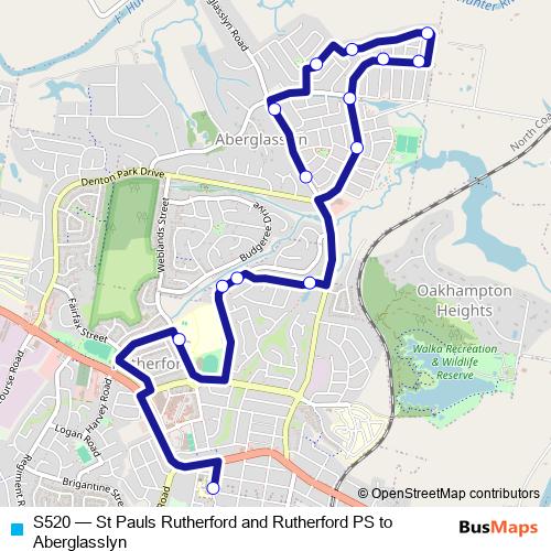 S520 bus Line Map