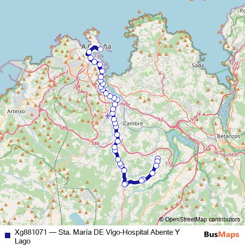 Xg881071 bus Line Map