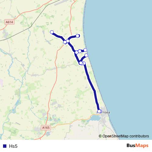 Hs5 bus Line Map