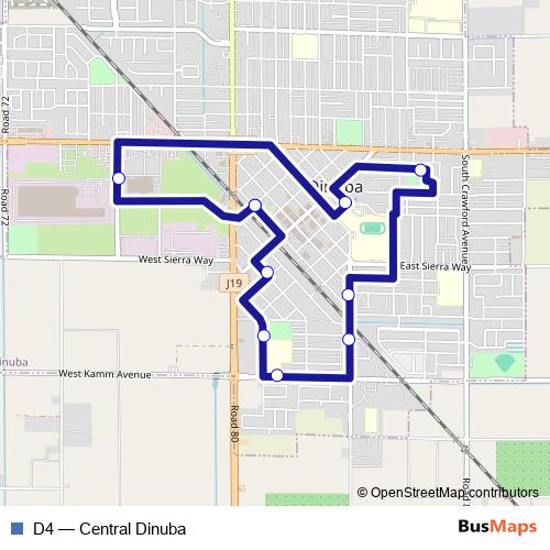 D4 bus Line Map