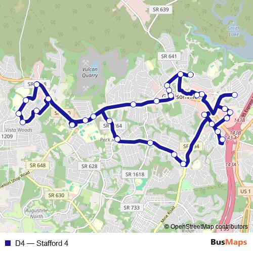 D4 bus Line Map