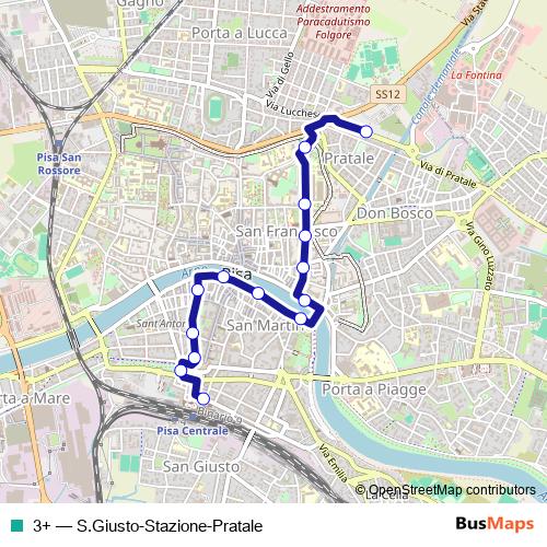 3+ bus Line Map
