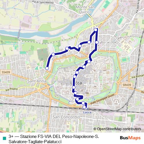 3+ bus Line Map