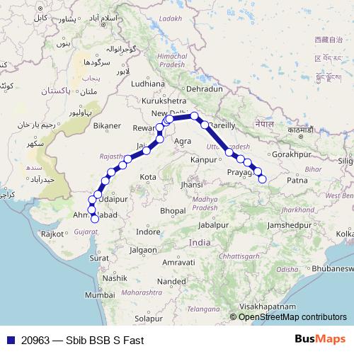 20963 rail Line Map