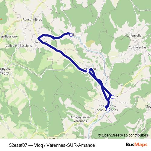 52esaf07 bus Line Map