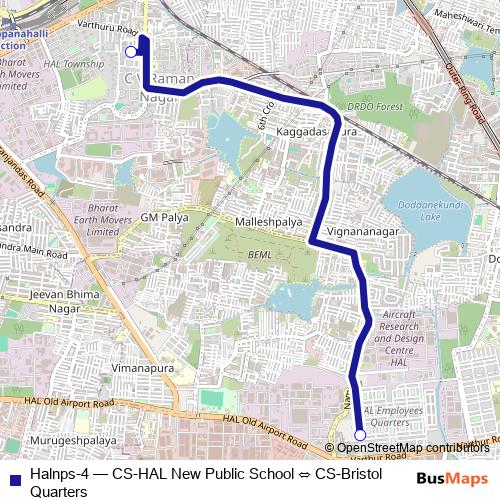 Halnps-4 bus Line Map