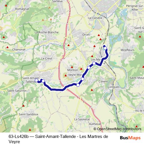 63-Ls426b bus Line Map