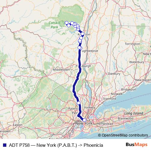 ADT P758 bus Line Map
