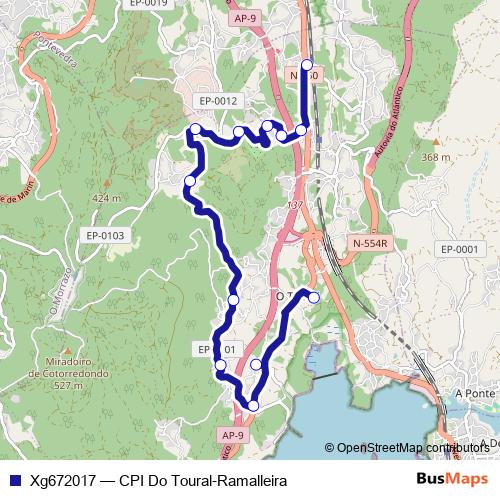 Xg672017 bus Line Map
