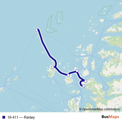 18-411 ferry Line Map