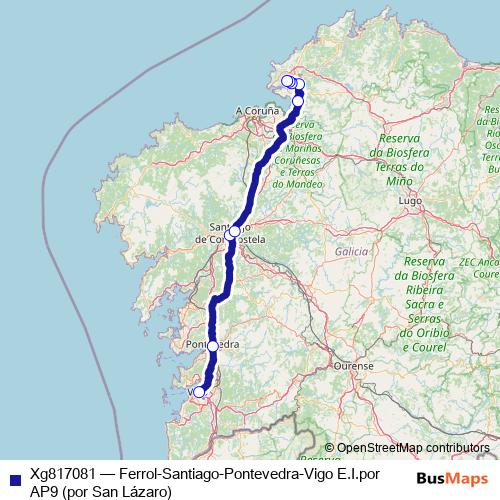 Xg817081 bus Line Map