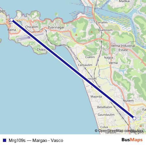 Mrg109s bus Line Map