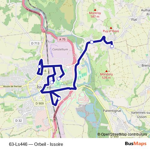 63-Ls446 bus Line Map