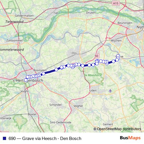690 bus Line Map