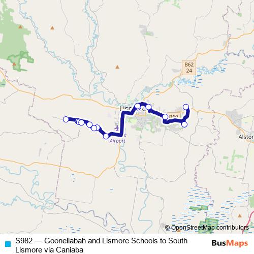 S982 bus Line Map