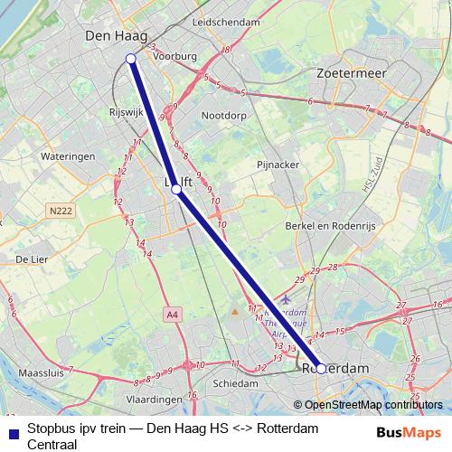 Stopbus ipv trein bus Line Map