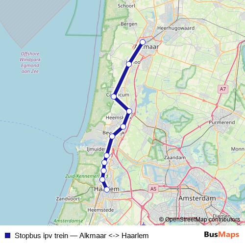 Stopbus ipv trein bus Line Map