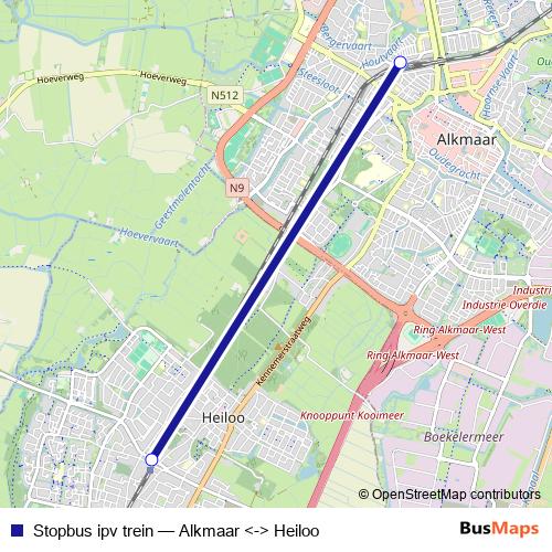 Stopbus ipv trein bus Line Map