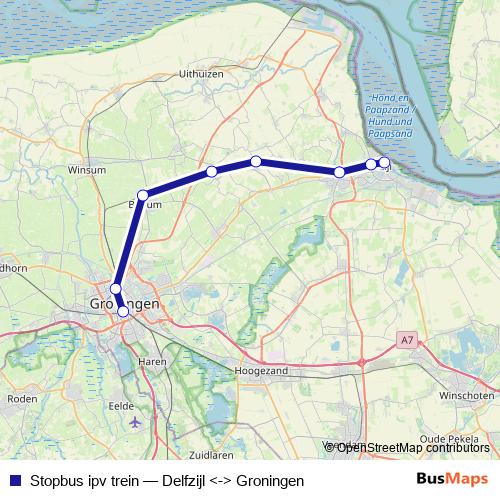 Stopbus ipv trein bus Line Map