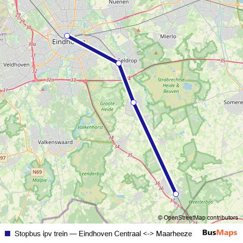 Stopbus ipv trein bus Line Map