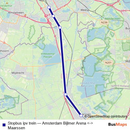 Stopbus ipv trein bus Line Map