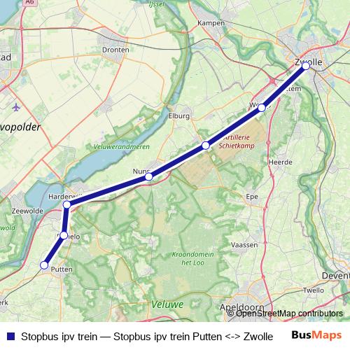 Stopbus ipv trein bus Line Map