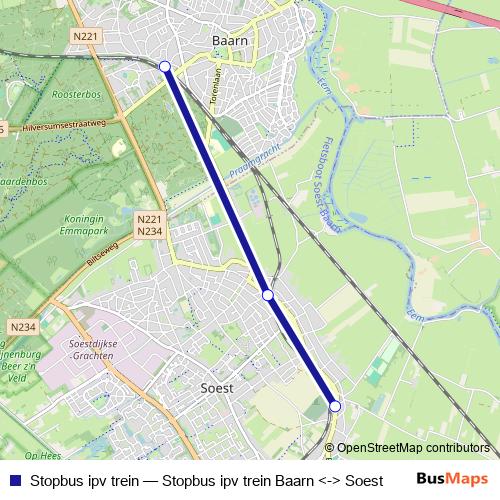 Stopbus ipv trein bus Line Map