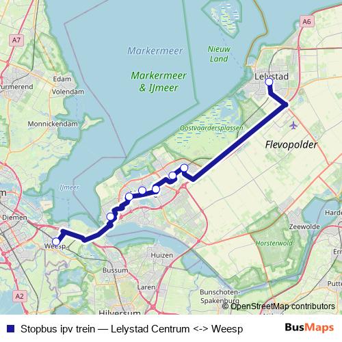 Stopbus ipv trein bus Line Map