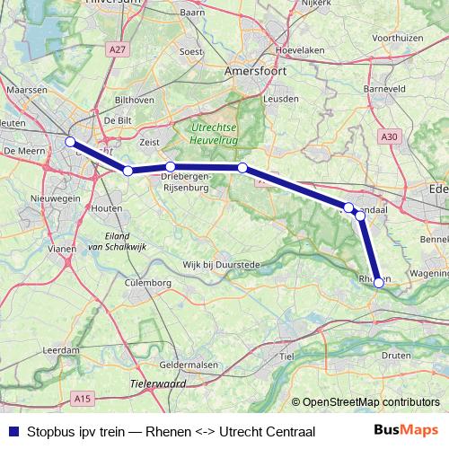 Stopbus ipv trein bus Line Map