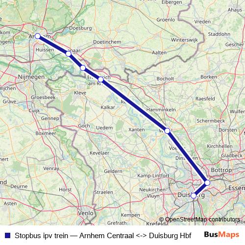 Stopbus ipv trein bus Line Map