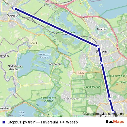 Stopbus ipv trein bus Line Map