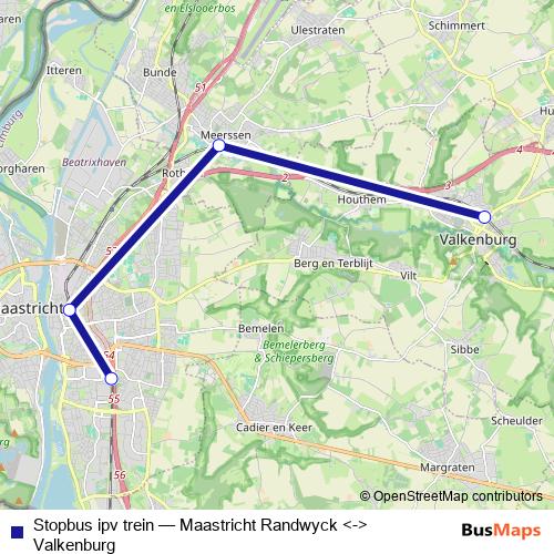 Stopbus ipv trein bus Line Map