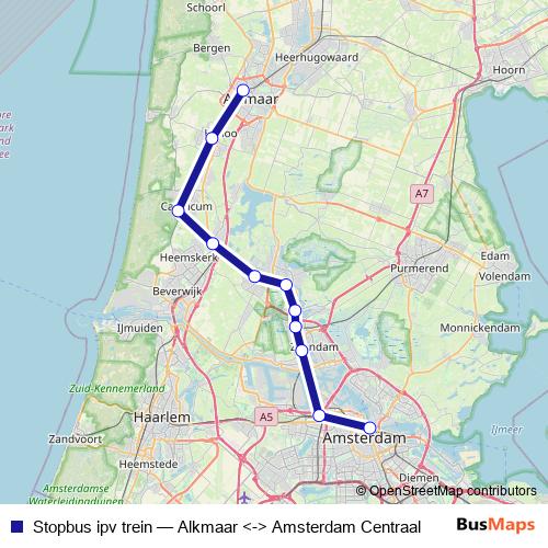 Stopbus ipv trein bus Line Map